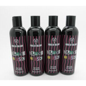 THE BODY SHOP House of Holland Body Lotion BLACK MUSK 8.4 oz - Lot of 4